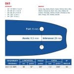 Barra per motosega Maya passo 3-8 spessore 1.3 mm da 44 maglie