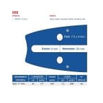 Barra per motosega Maya passo 3-8 spessore 1.5 mm da 64 maglie