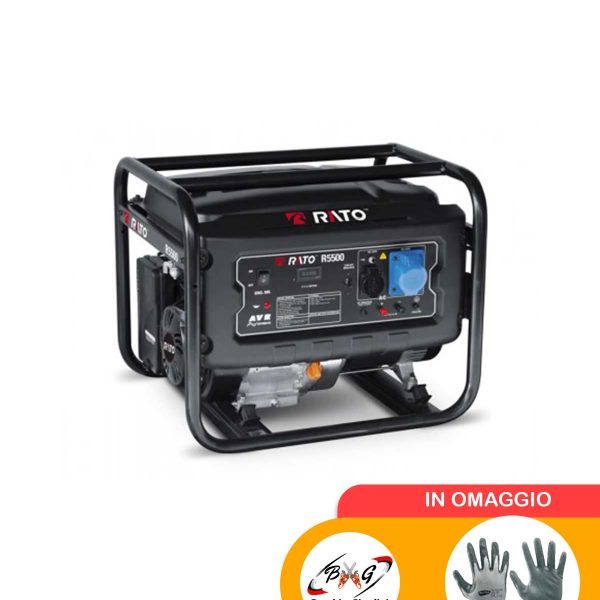 Generatore di corrente Rato R5500 da 5.5 Kw e motore a benzina 4 tempi