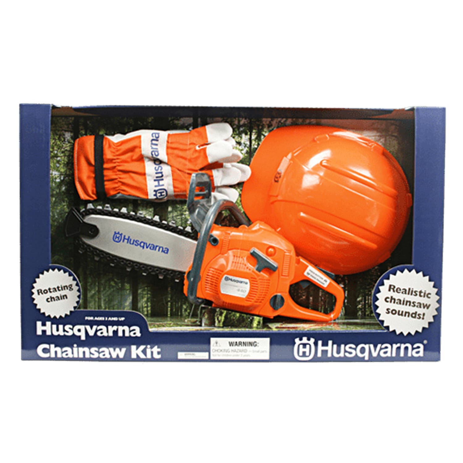 Motosega-Husqvarna-a-Giocattolo-con-kit-di-sicurezza Motosega Husqvarna a Giocattolo con kit di sicurezza - immagine 1
