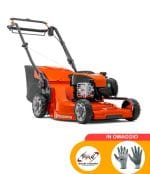 Rasaerba Husqvarna LC347V regolazione altezza di taglio e raccolta posteriore