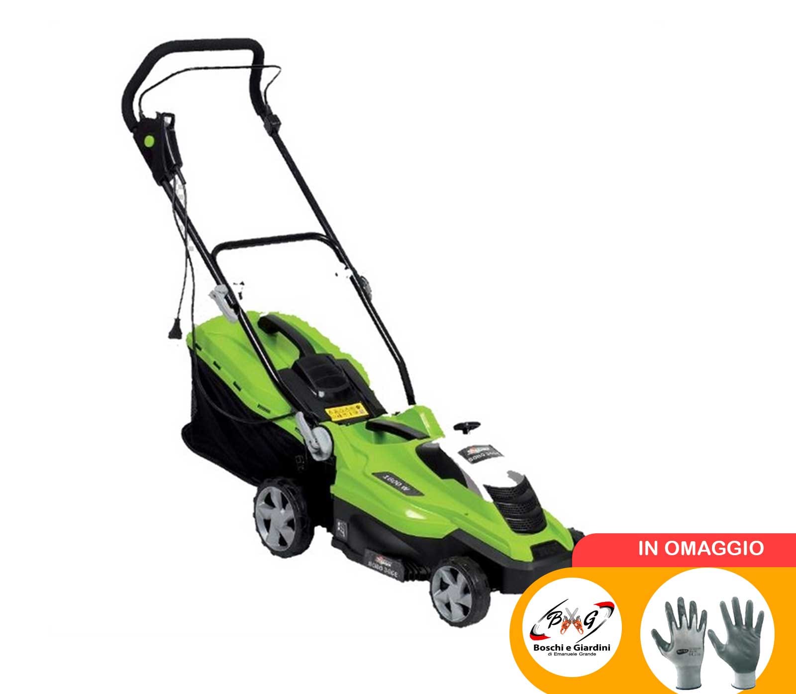 Rasaerba-elettrico-Bobo-366E-con-scarico-posteriore-e-larghezza-di-taglio-36-cm Rasaerba elettrico Bobo 366E con scarico posteriore e larghezza di taglio 36 cm - immagine 1