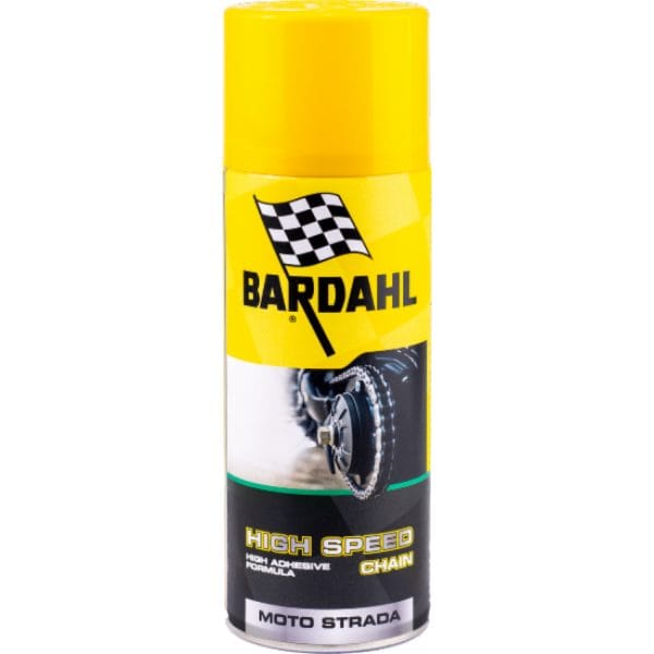 Spray Bardahl High Speed per catene di moto da strada per proteggere e lubrificare