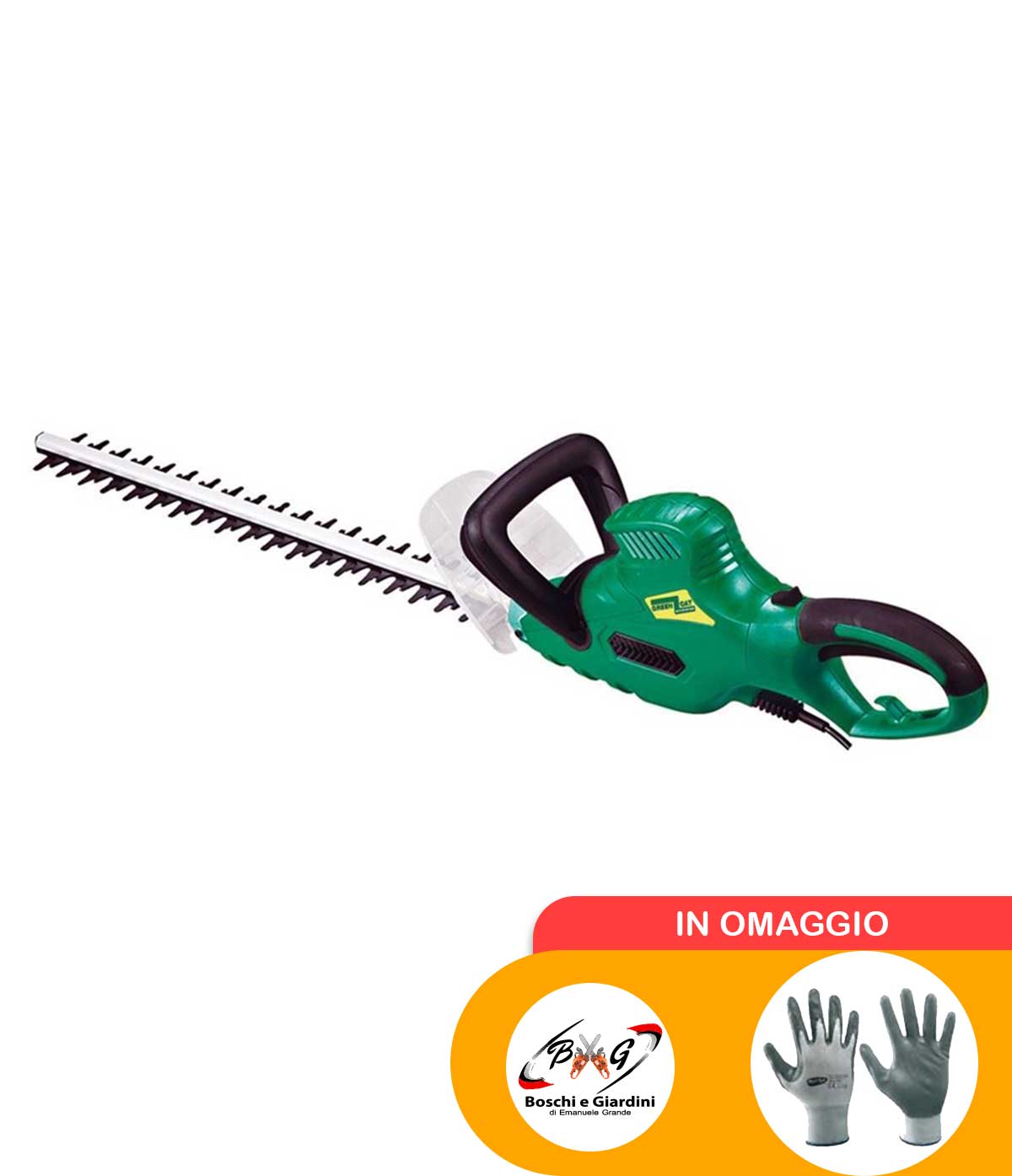 Tagliasiepe-elettrico-600W-con-lama-da-60-cm Tagliasiepe elettrico 600W con lama da 60 cm - immagine 1