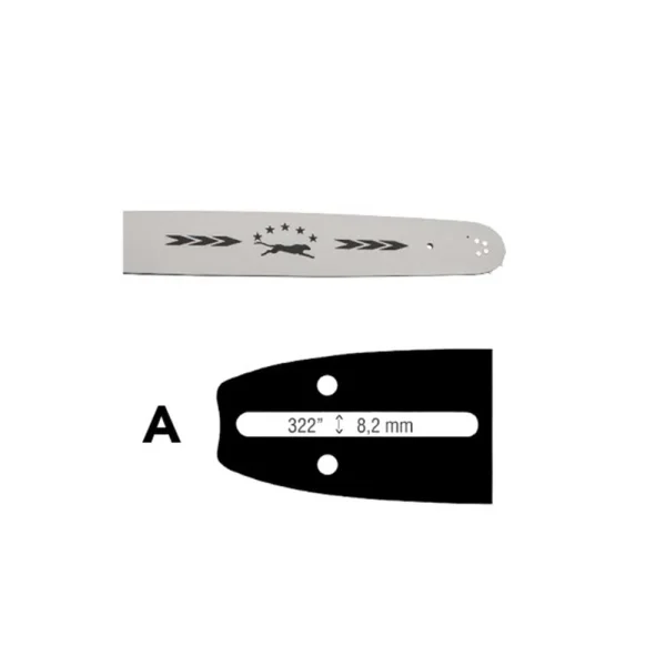 Barra per Motosega Errezeta Passo 3/8 Spessore 1.3 mm 56 Maglie - Cod. 352097