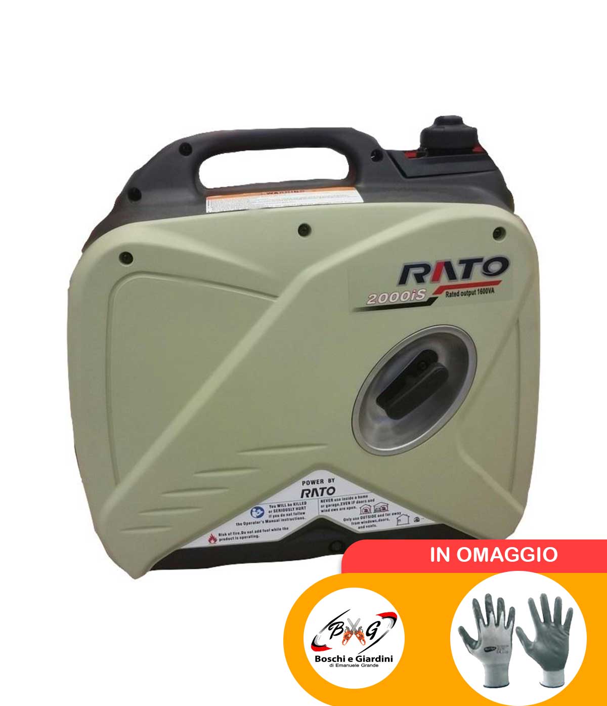 Generatore-inverter-R2000IS-da-1.6-kW-con-motore-a-benzina-4-tempi Generatore inverter R2000IS da 1.6 kW con motore a benzina 4 tempi - immagine 1