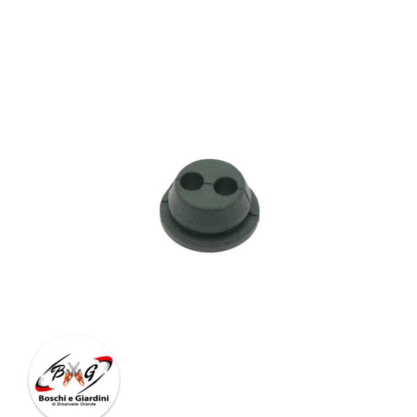 Gommino passatubi a 2 fori per decespugliatori con sede diametro da 14.8 mm