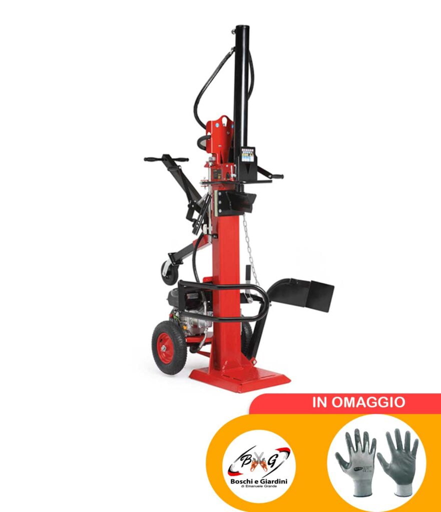 Spaccalegna verticale Blue Bird LS6576 con motore a scoppio da 16 tonnellate 1