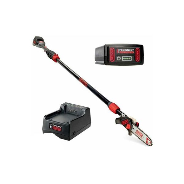 Potatore telescopico a batteria Oregon PS250 con batteria 4.0 Ah e caricabatteria