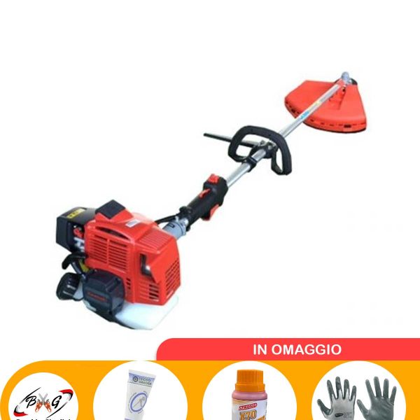 Decespugliatore Kawasaki da 27 cc con impugnatura singola e asta Jet Power