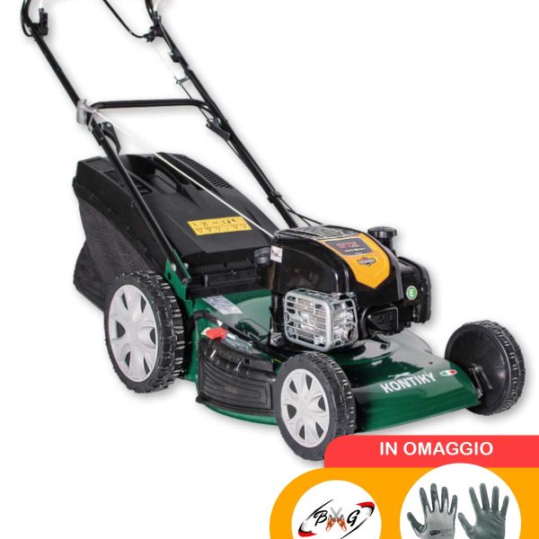 Rasaerba Kontiky trazionato con motore Briggs & Stratton da 163cc