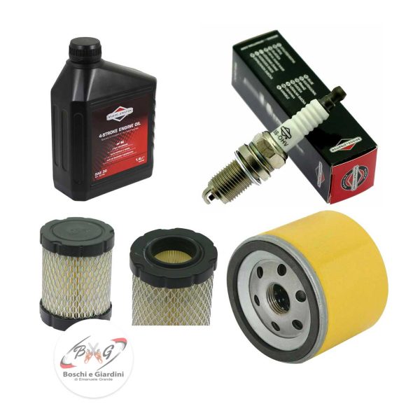 Kit tagliando manutenzione trattorino motore Briggs&Stratton 15HP monocilindrico