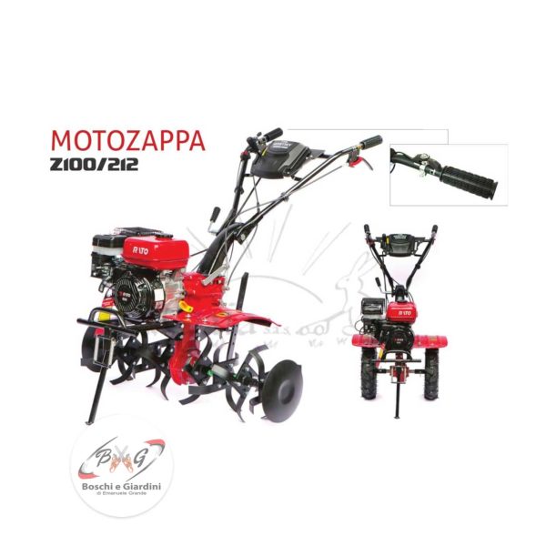 Motozappa Kontiky Z100/212 con motore Rato e fresa da 97cm -RUOTE IN OMAGGIO