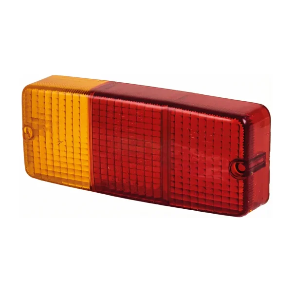 Rodovetro lente fanale posteriore destro rosso arancio trattore 153x63 mm 35096