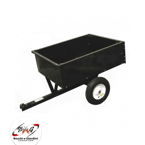 Carrello per trattorini tagliaerba ribaltabile con portata massima di 180 Kg