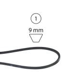 Cinghia rasaerba Z28 per rasaerba Husqvarna MEP 215-555-943 Erma 649 Primavera 500