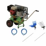 Motocompressore Minelli con motore Honda GP160 con 2 aste-2 pettini e 2 tubi - immagine 2