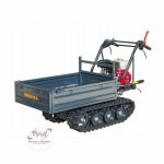 Motocarriola cingolata Wortex SFL300 con motore a benzina e sponde apribili