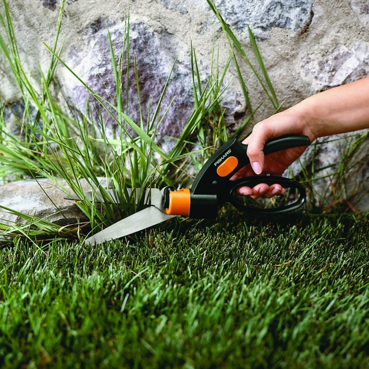 Forbice erba Fiskars GS42 Servo-System anti-inceppo lame in acciaio inossidabile - immagine 4
