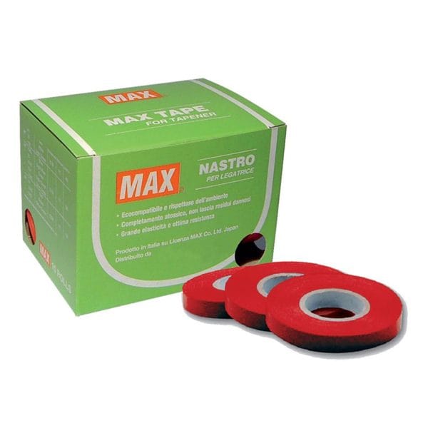 Nastro rosso Max per pinza legatrice con spessore da 0.25-prodotto in Italia