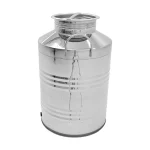 Fusto 50 Lt Inox Aggraffato Originale Contenitore Alimentare con Valvolina di Sfiato - Cod. 5240050 - Dettaglio 2