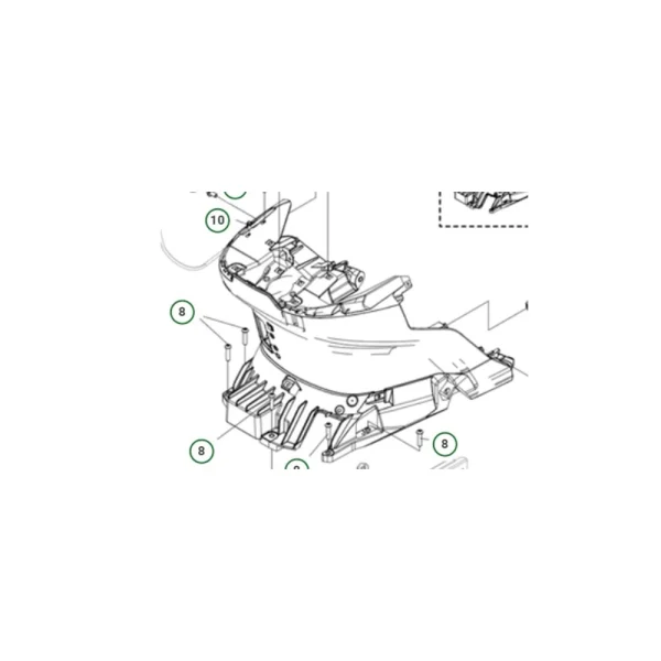 Cover Originale Husqvarna per Trattorino TC114 - TS112 - TC112 - TS114 - Cod. 531148197