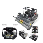 Robot Trinciaerba Cingolato Radiocomandato Wortex AMD-R 80 per Sfalcio Terreni Impervi – Cod. SI2428500 - Dettaglio 1