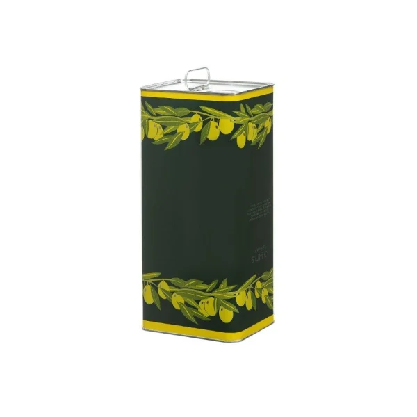 Tanica Latta Olio 5 Litri Banda Stagnata Ambrosio con Tappo Versatore T5O