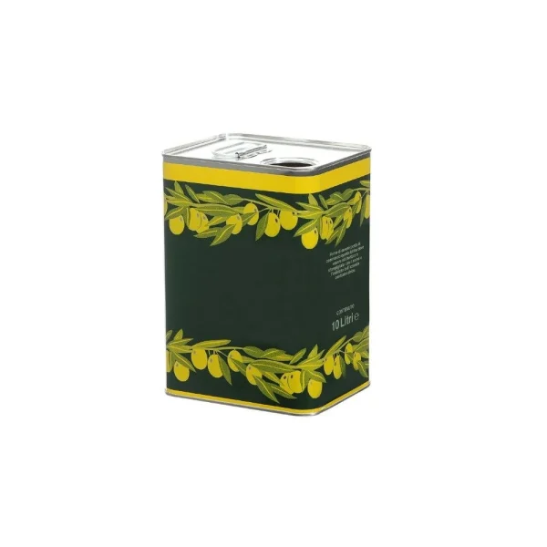 Tanica per Olio 10 Litri in Banda Stagnata con Tappo Versatore Ambrosio T10O